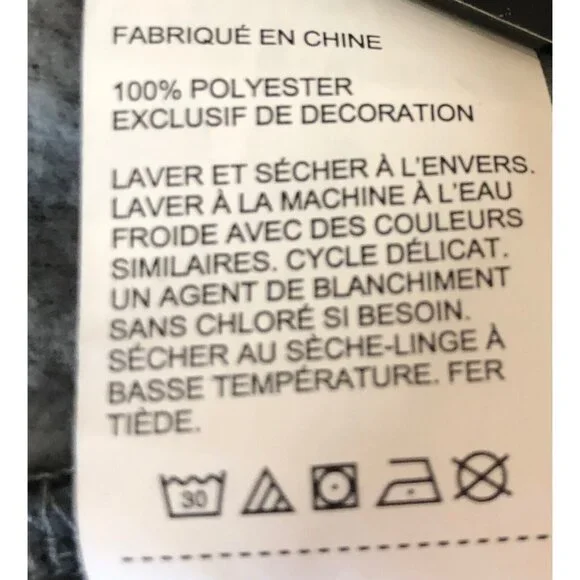 Perry Ellis Portfolio Mens Size Large Black & Gray Plaid Fleece Drawstring Pants - Picture 9 of 9